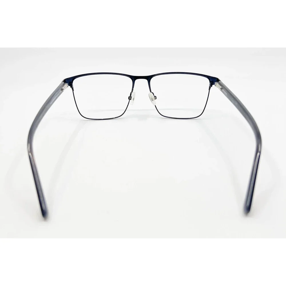 Kirkland Signature Eyeglasses Mens Blue KS Holmes Rectangular Metal 57-16-150